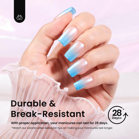 beetles Gel Nail Tips Etch-X transparent nail tips displayed