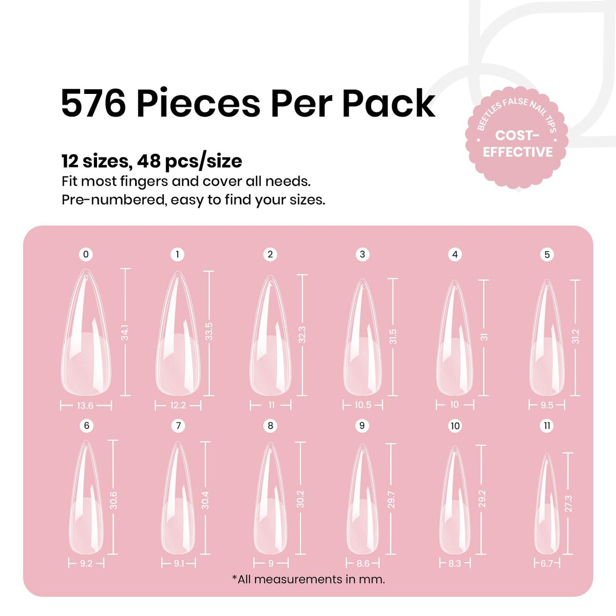 beetles Gel Nail Tips half matte finish close-up
