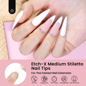 beetles Gel Nail Tips in a nail art setting