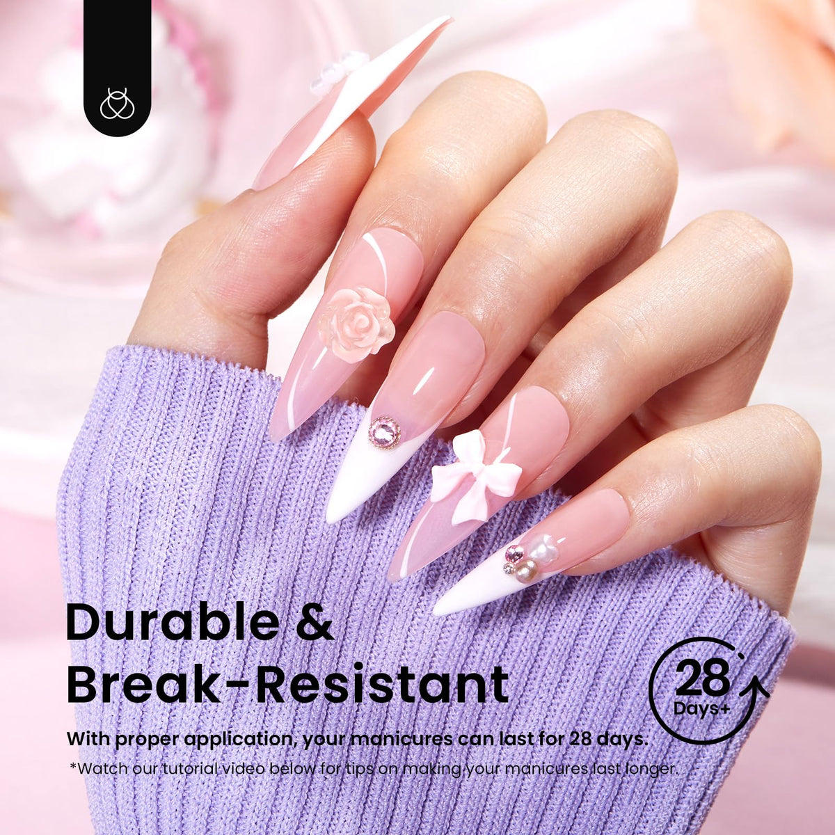 beetles Gel Nail Tips in packaging
