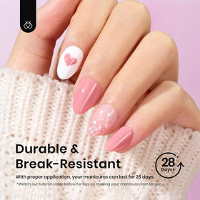 Beetles Gel Nail Tips in use on nails