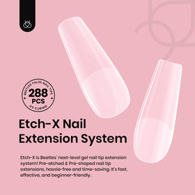 beetles Gel Nail Tips Long Square packaging