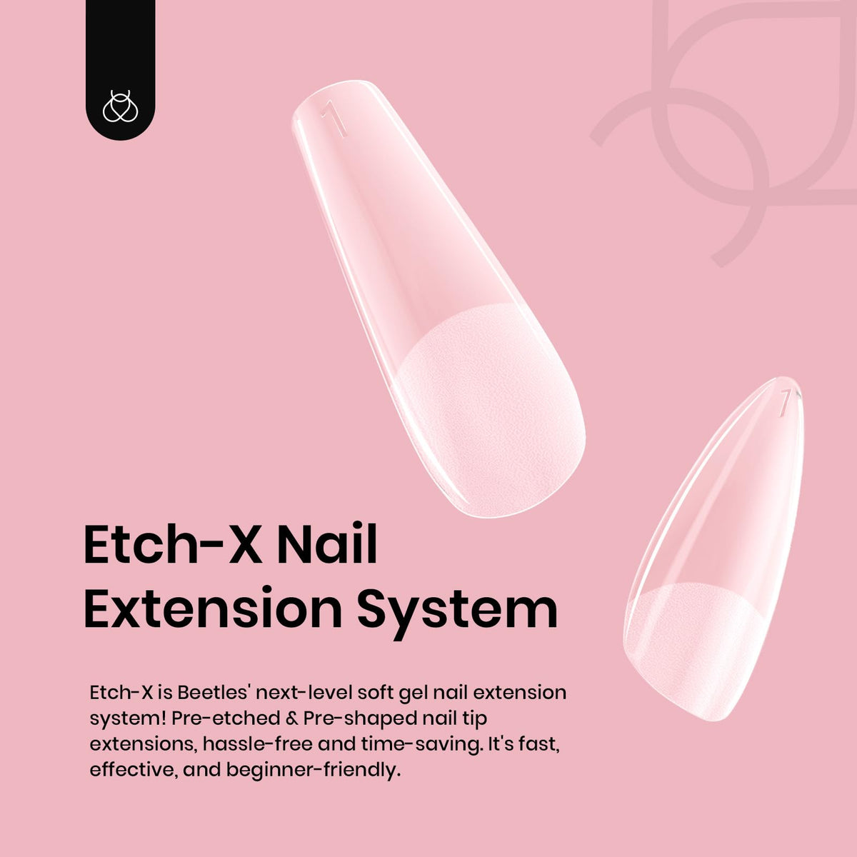 beetles Gel Nail Tips showing texture and finish