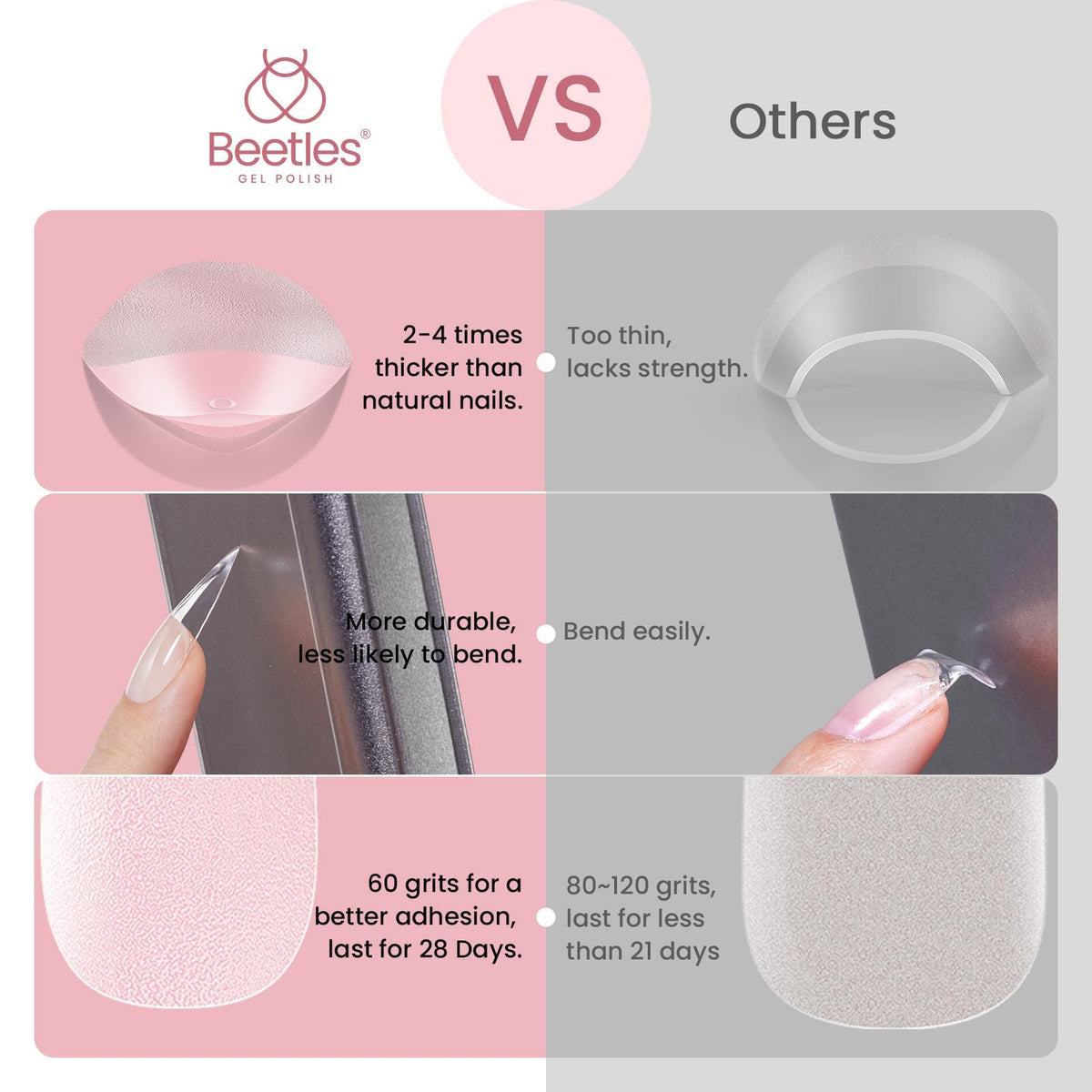 beetles Gel Nail Tips with nail glue and tools