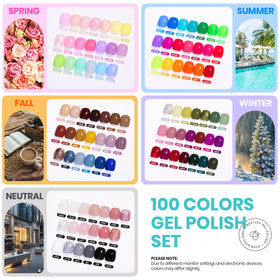 beetles Gel Polish 100 Colors vibrant shades displayed