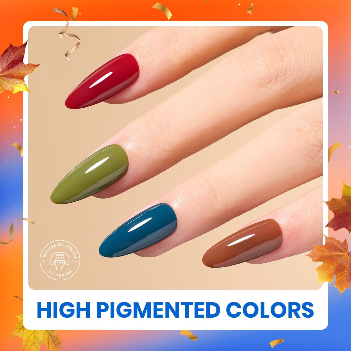 beetles Gel Polish 12 autumn fashion color gels arranged