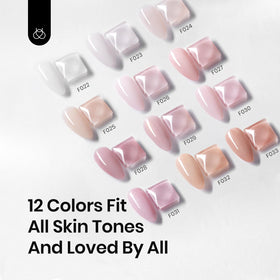 beetles Gel Polish 12 Colors Rubber Base Gel Nail Polish application on nails