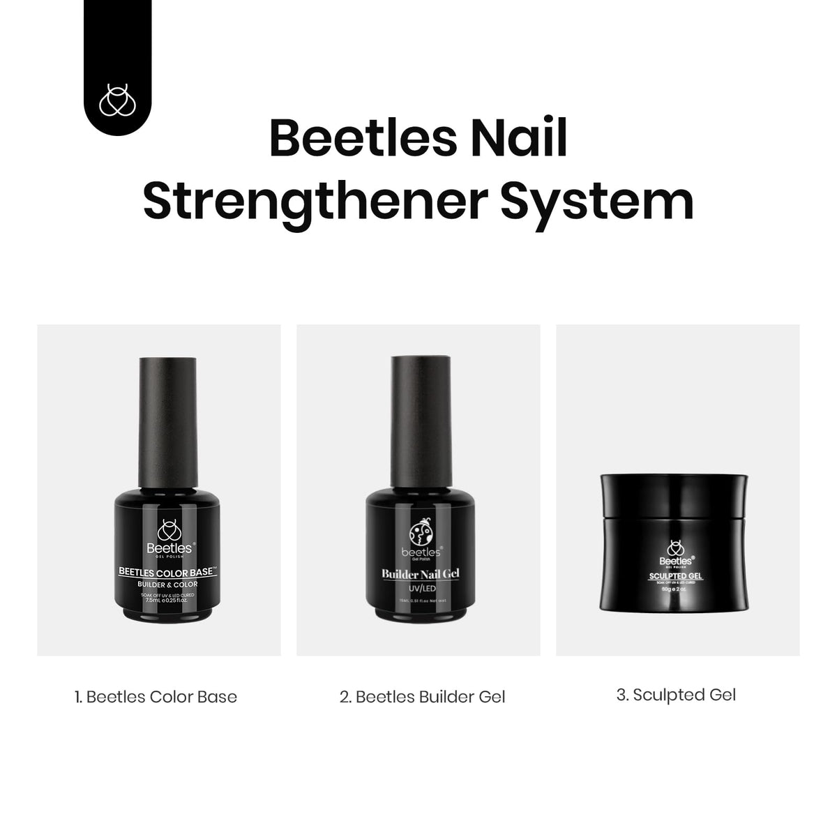 beetles Gel Polish 12 Colors Rubber Base Gel Nail Polish with nail art tools