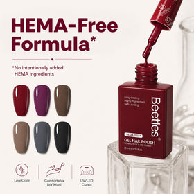 beetles Gel Polish 15ml black bottle close-up