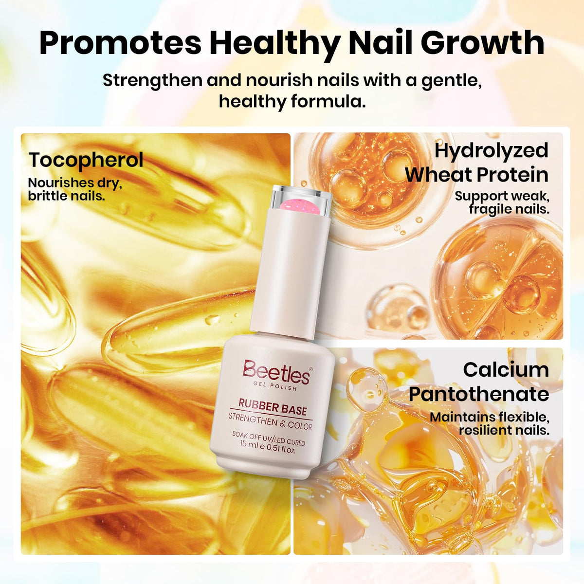 beetles Gel Polish 15ml bottle with brush