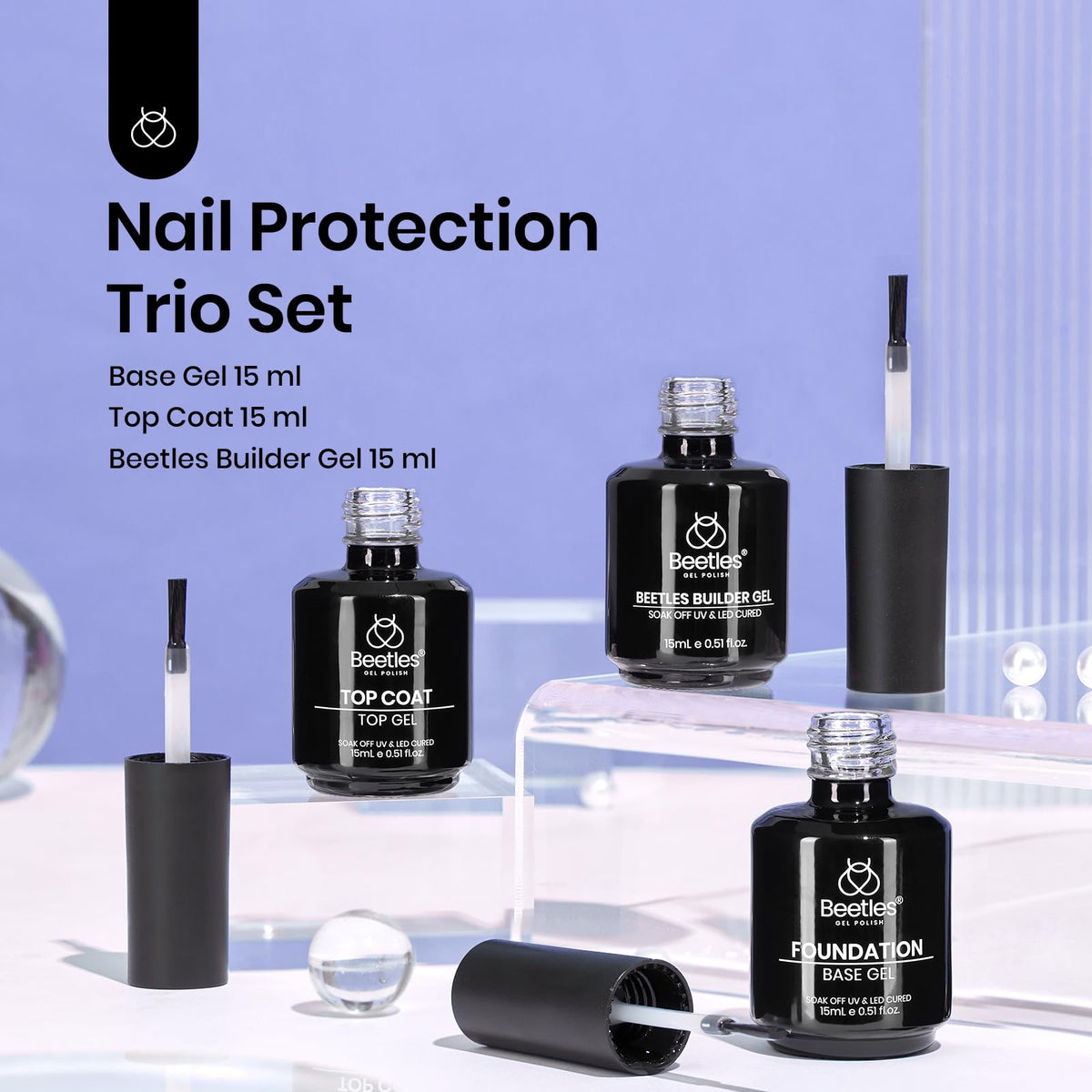 beetles Gel Polish 15ml builder gel bottle close-up