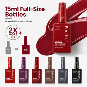 beetles Gel Polish 15ml gray bottle close-up