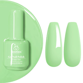 beetles Gel Polish 15ML green gel nail polish Spring Buds front view