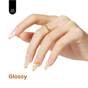 beetles Gel Polish 15ML Light Persimmon swatch on nail