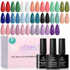 beetles Gel Polish 20-Colour Set front view with all colours