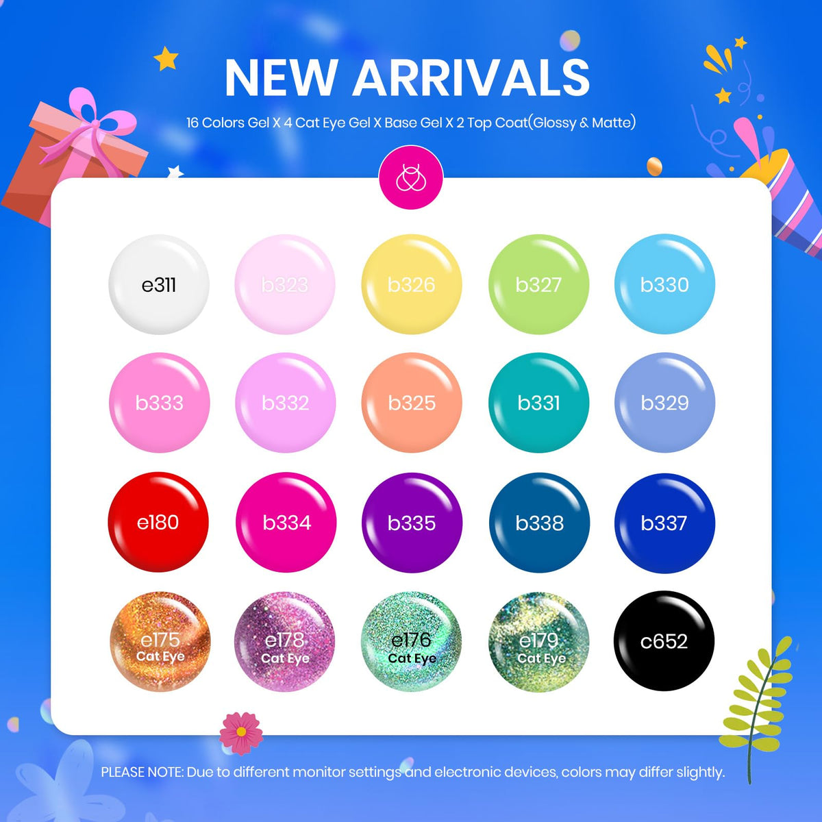 beetles Gel Polish 20 vibrant colours display