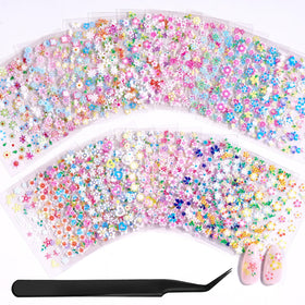 beetles Gel Polish 30 sheets of 3D flower nail stickers front view