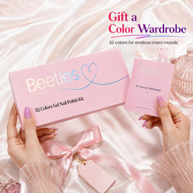 beetles Gel Polish 32 Colors Fall Set with various nail art designs