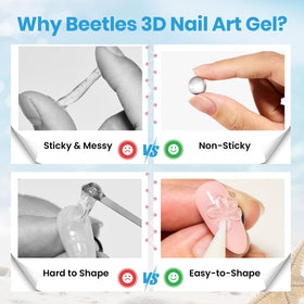beetles Gel Polish 3D Gel Nail Art Kit packaging