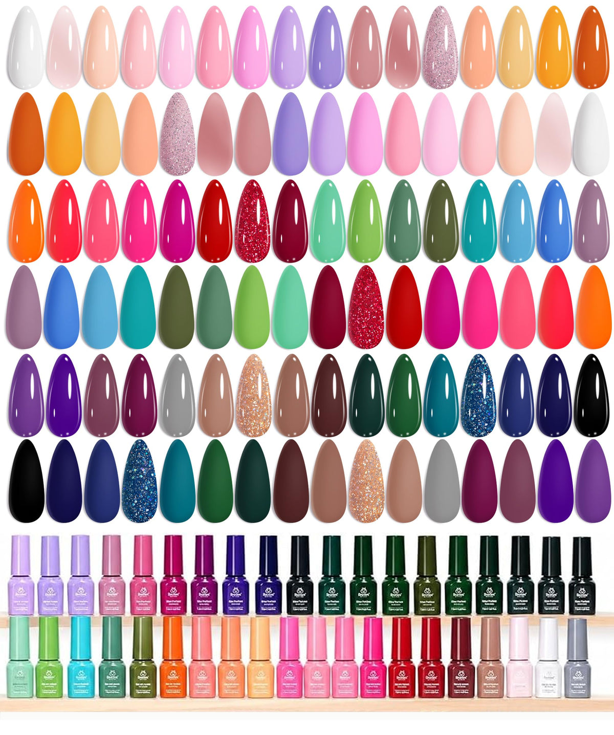 beetles Gel Polish 48 Colors Gel Nail Polish Set front view