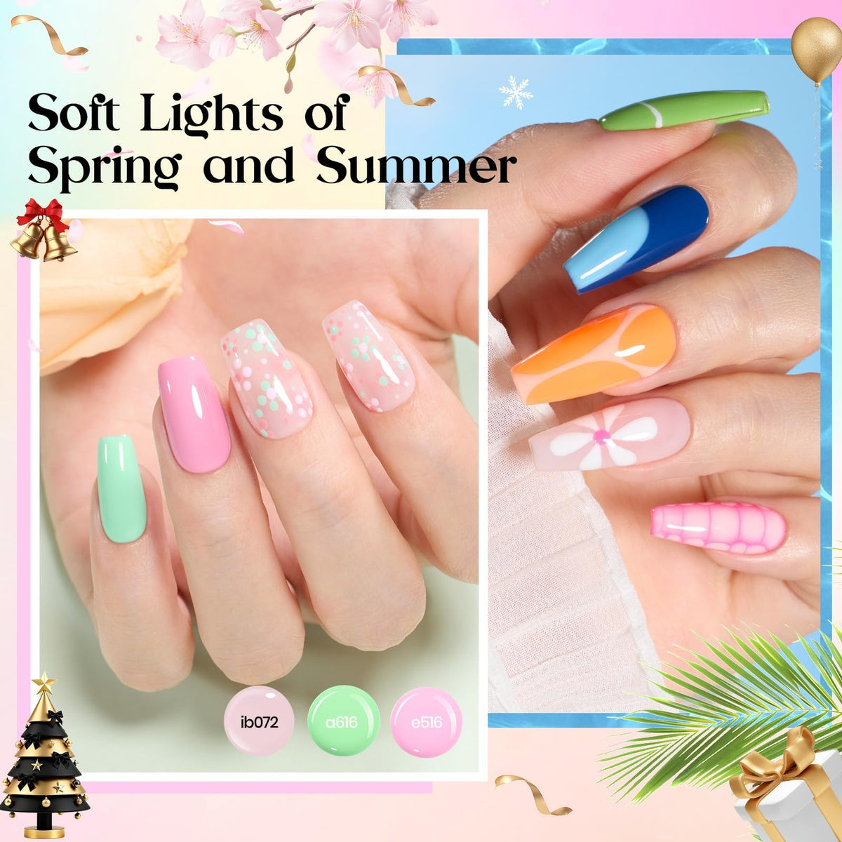 beetles Gel Polish 48 Colors Gel Nail Polish Set glossy top coat