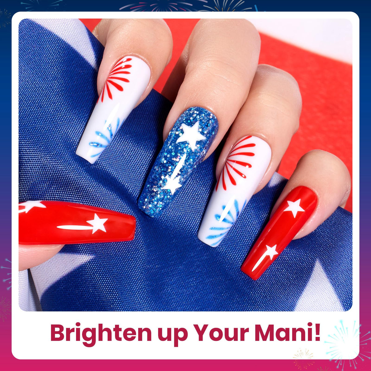 beetles Gel Polish 4th of July gel polish set packaging