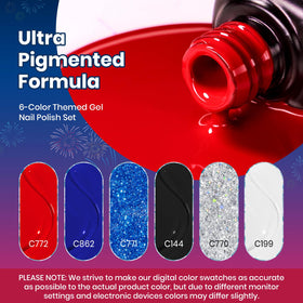 beetles Gel Polish 4th of July white gel nail polish bottle