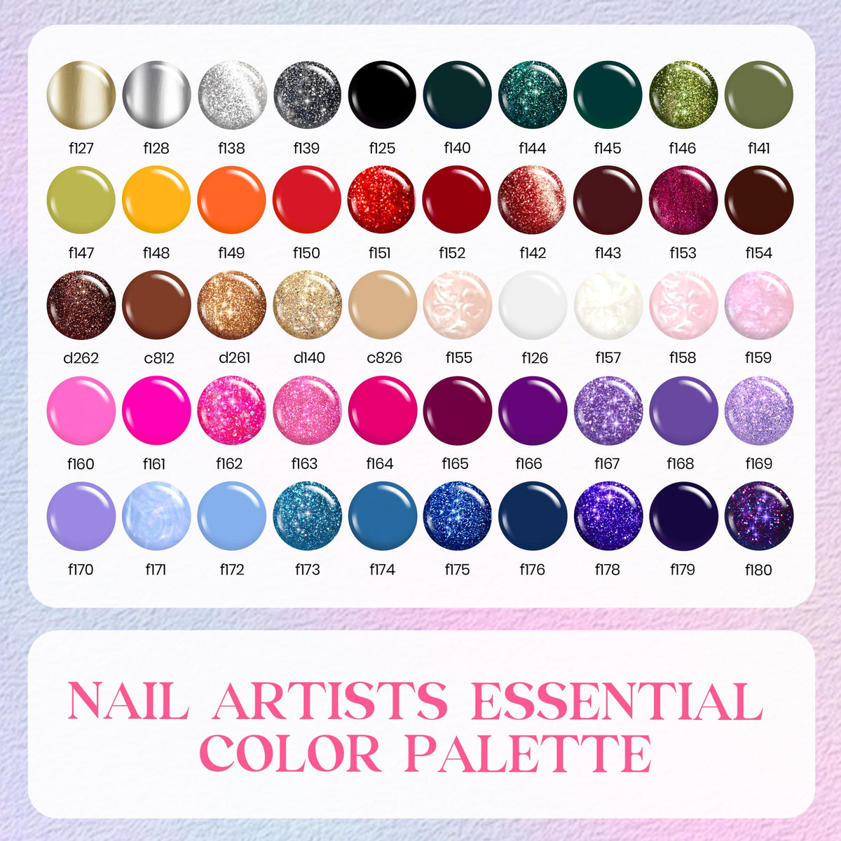 beetles Gel Polish 50 Colors Gel Liner Nail Art Polish Set close-up of brushes