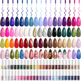 beetles Gel Polish 50 Colors Gel Liner Nail Art Polish Set front view