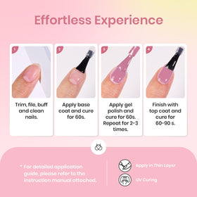 beetles Gel Polish 6 Colors Mermaid Pearl Gel Set displayed with nail art tools