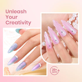 beetles Gel Polish 6 Colors Mermaid Pearl Gel Set with UV lamp