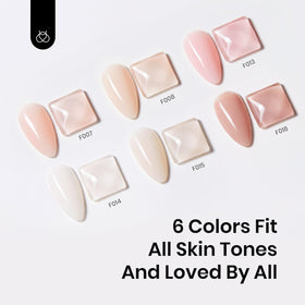 beetles Gel Polish 6 Colours Rubber Base Gel Nail Polish packaging details