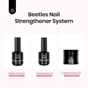 beetles Gel Polish 6 Colours Rubber Base Gel Nail Polish with nail tools
