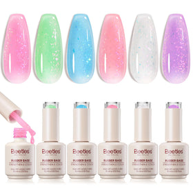 beetles Gel Polish 6 pastel colours set front view