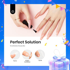 beetles Gel Polish 8 in 1 Builder Gel application on nails