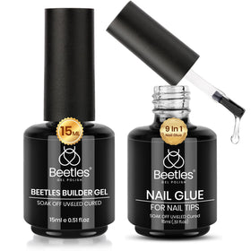 beetles Gel Polish 8 in 1 Builder Gel clear bottle front view