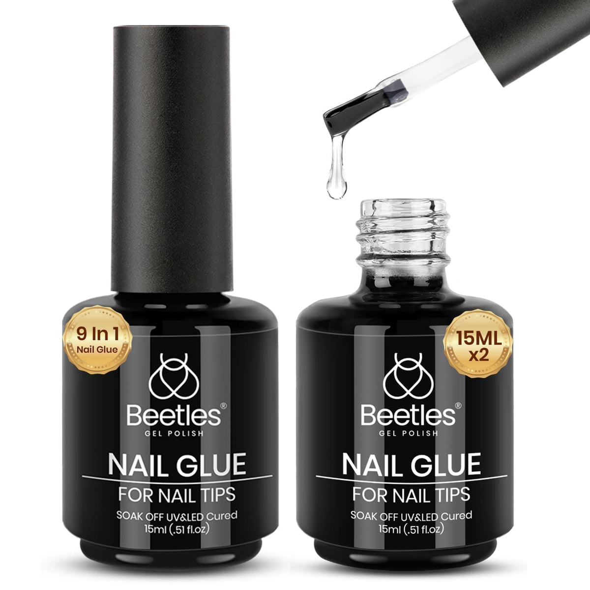 beetles Gel Polish 9-in-1 Nail Glue front view