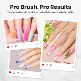 beetles Gel Polish Acrylic Nail Brush with maintenance tips