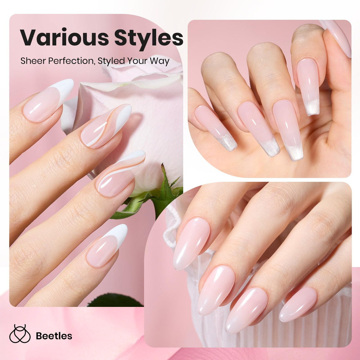 beetles Gel Polish application brush close-up