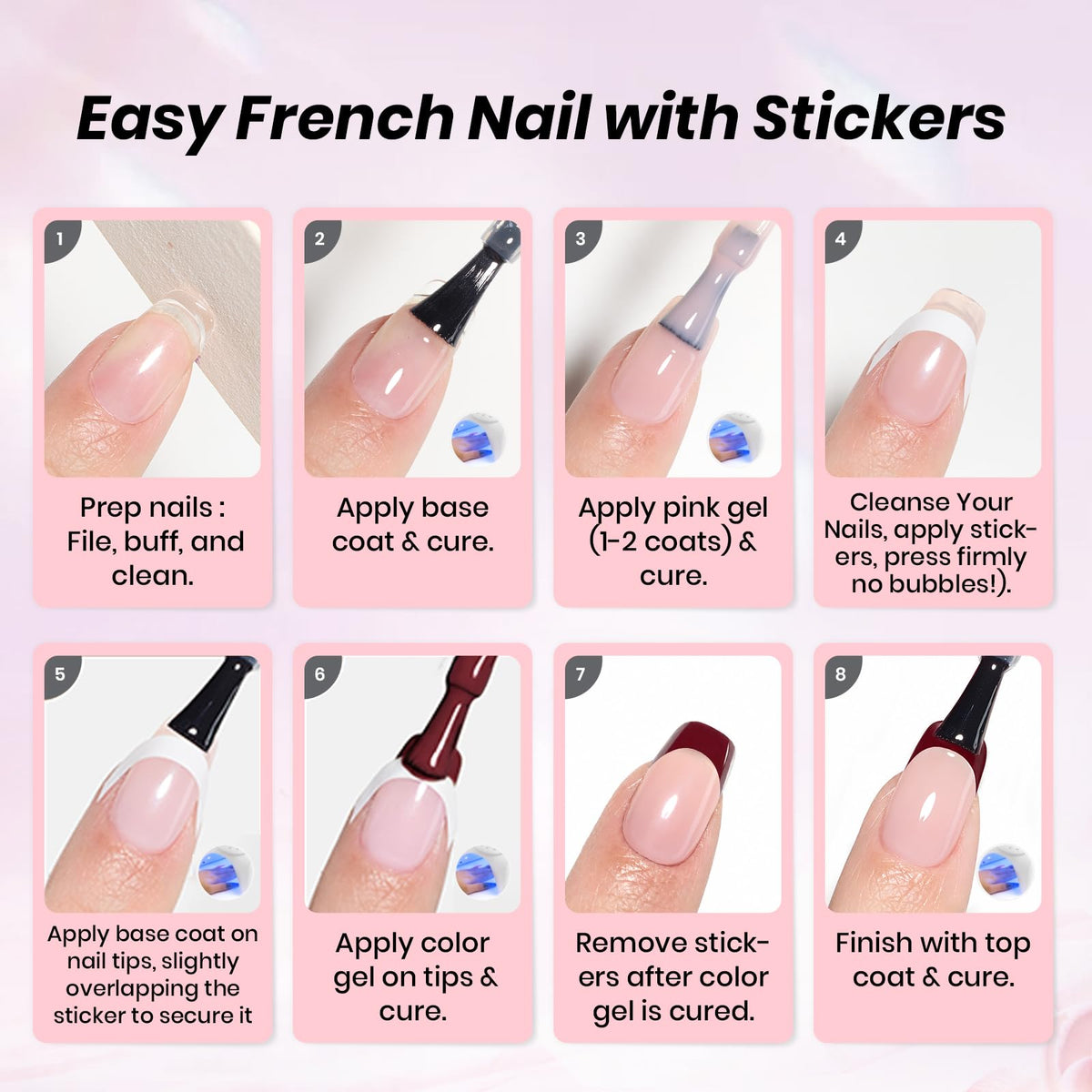 beetles Gel Polish application on nails