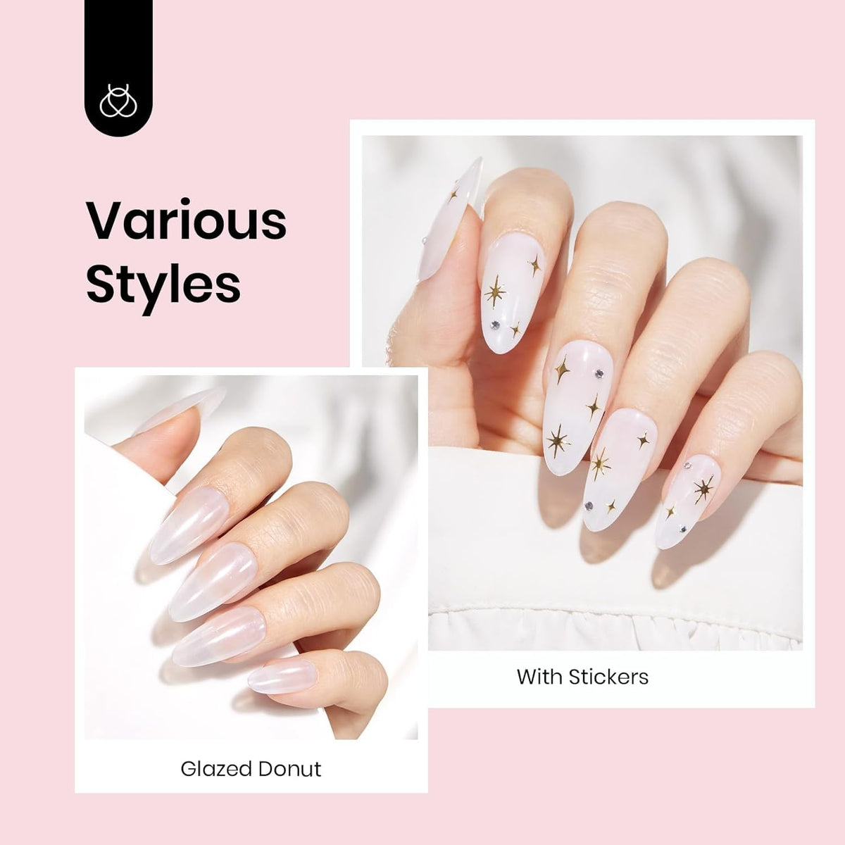 beetles Gel Polish application process with LED lamp