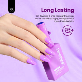 beetles Gel Polish application process with LED light