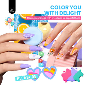 beetles Gel Polish application process with nail lamp