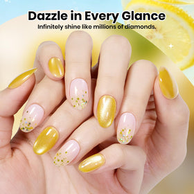 beetles Gel Polish application process with UV lamp