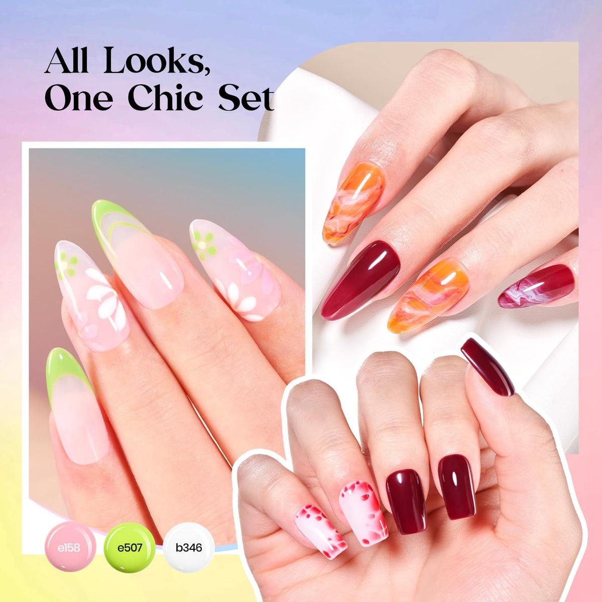 beetles Gel Polish application process with UV lamp