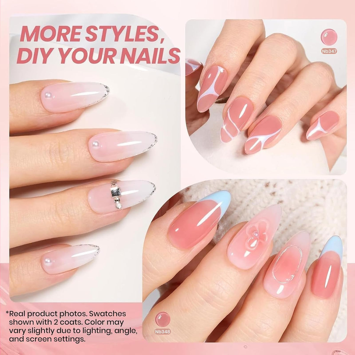 beetles Gel Polish application process with UV lamp