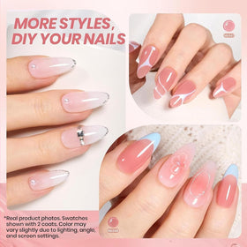 beetles Gel Polish application process with UV lamp