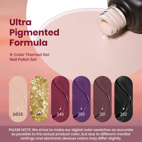 beetles Gel Polish application process with UV lamp