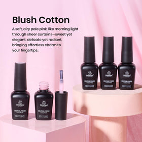 beetles gel polish application process with UV lamp