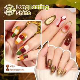beetles Gel Polish application process with UV lamp